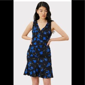 Milly Butterfly Floral Stretch Silk Dress SZ10 NWT